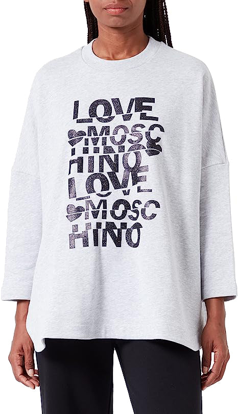 Love Moschino Woman Grey Sweatshirts
