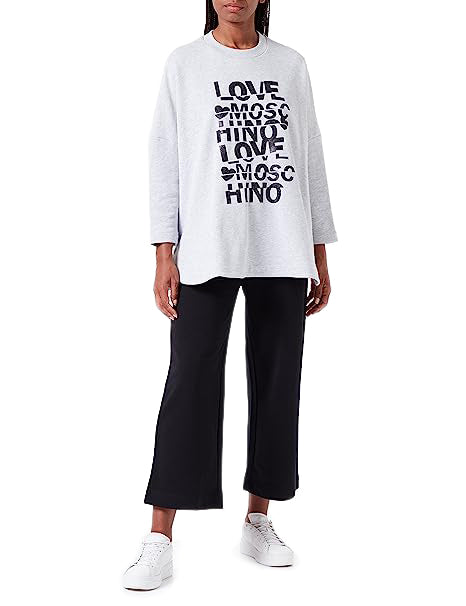 Love Moschino Woman Grey Sweatshirts