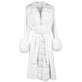 Loro Piana Fabric Woman Coat Pelliccia White