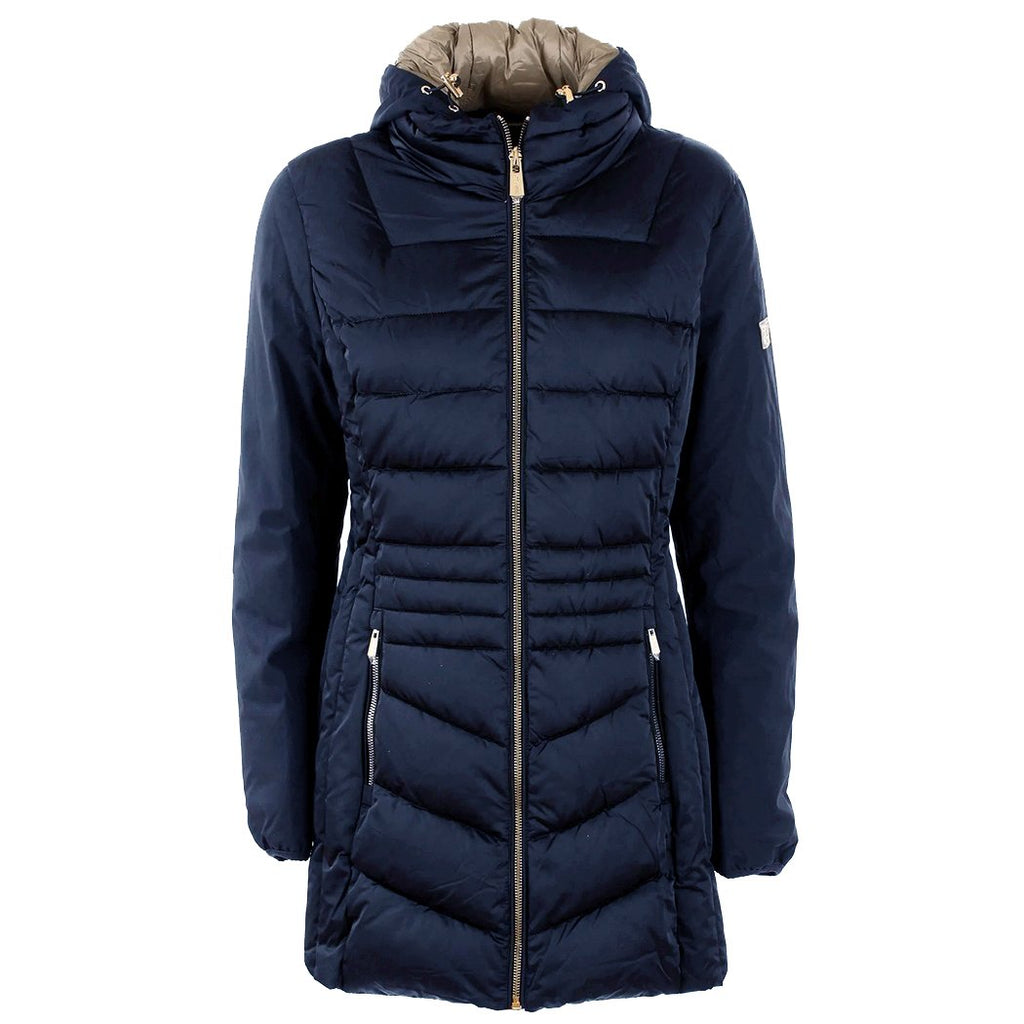 YES ZEE WOMEN'S BLUE QUILTED COAT JACKET