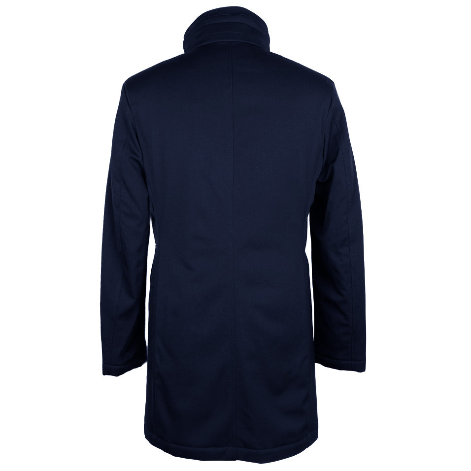 Loro Piana Fabric Man Green STORM SYSTEM Coats Blue