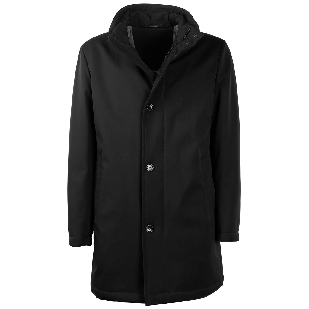 Loro Piana Fabric Man Green STORM SYSTEM Coats Black
