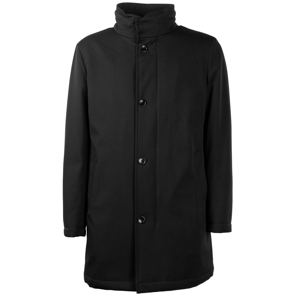 Loro Piana Fabric Man Green STORM SYSTEM Coats Black