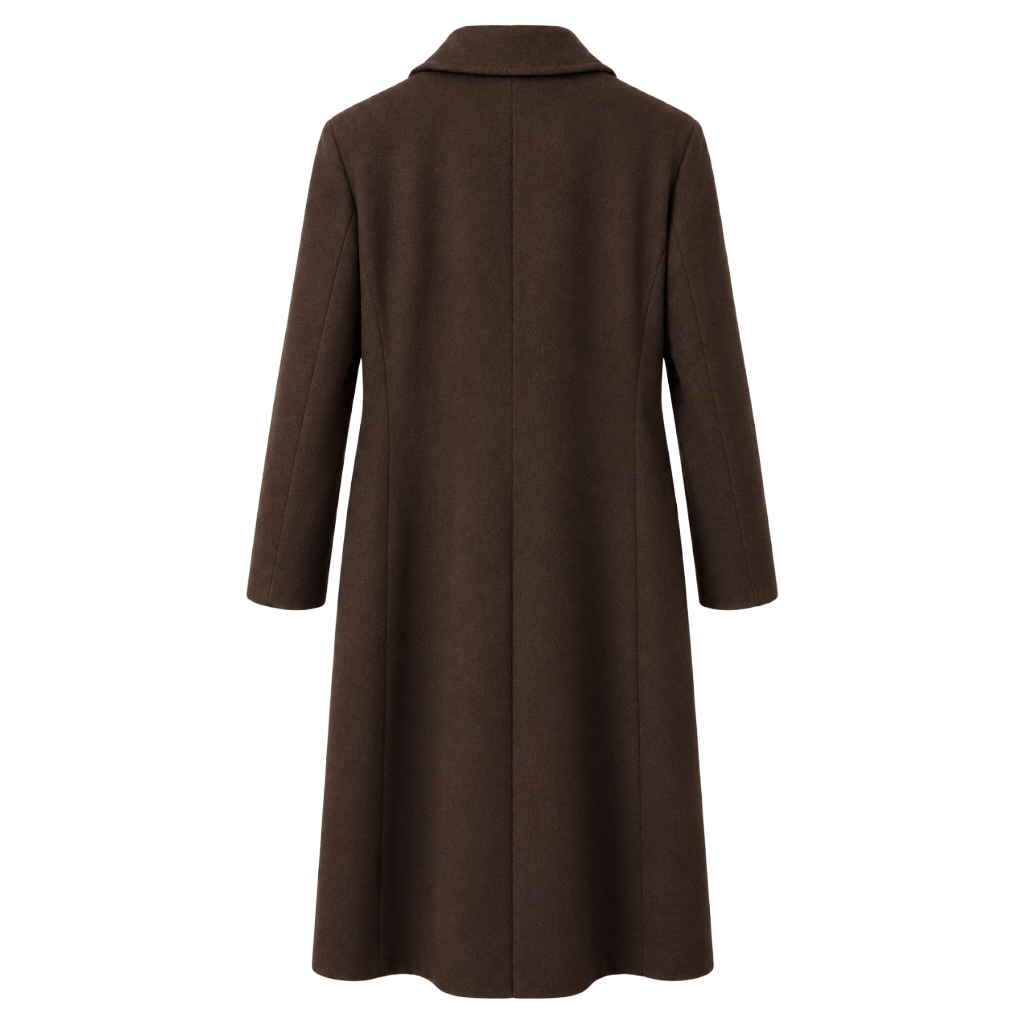 Loro Piana Fabric Woman Coat Double-Breasted Brown