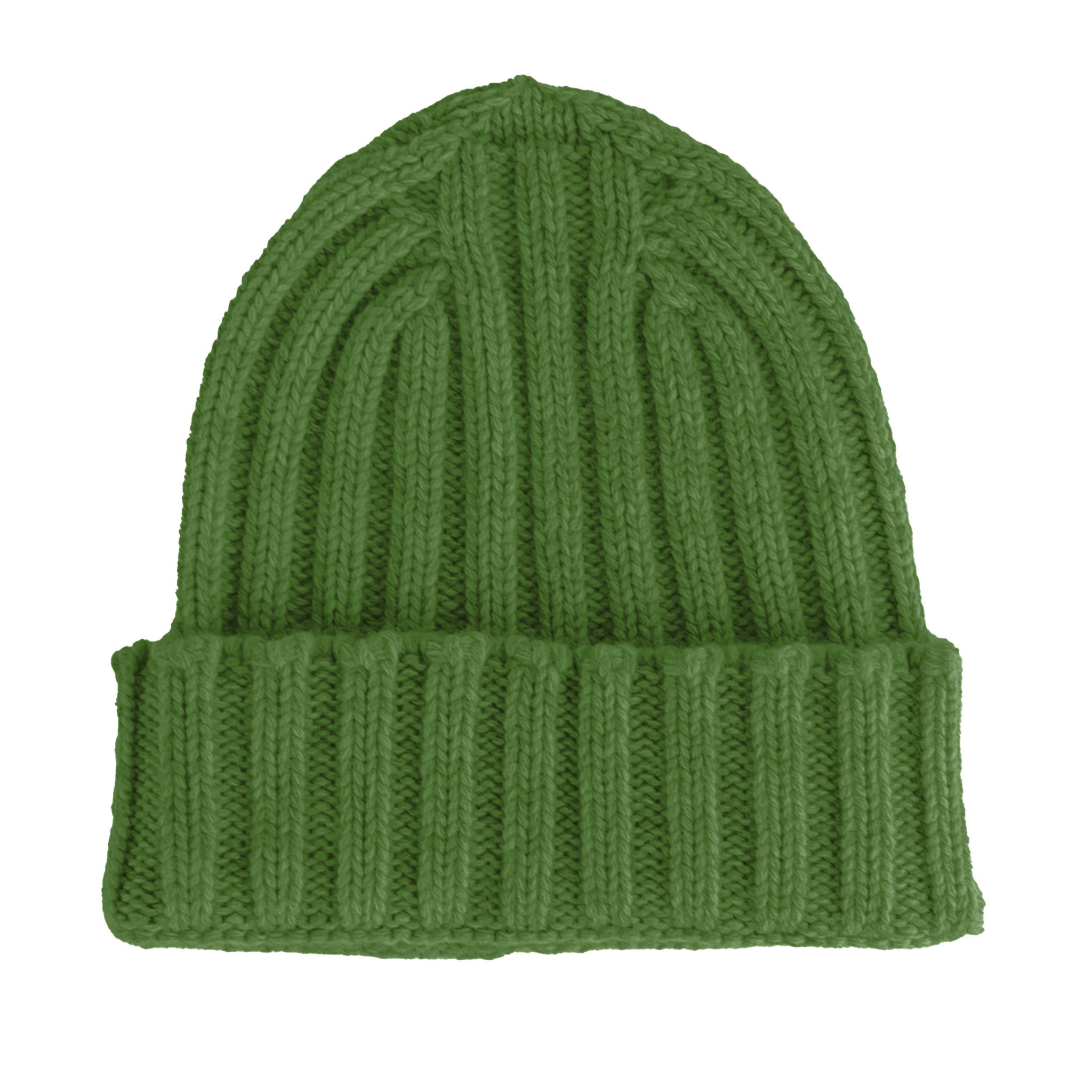 100% Cashmere Woman Green Caps