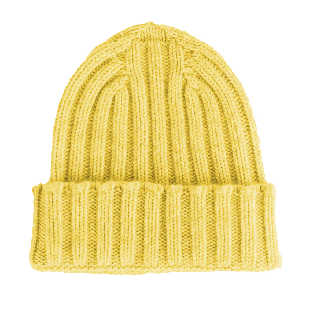100% Cashmere Man Yellow Caps