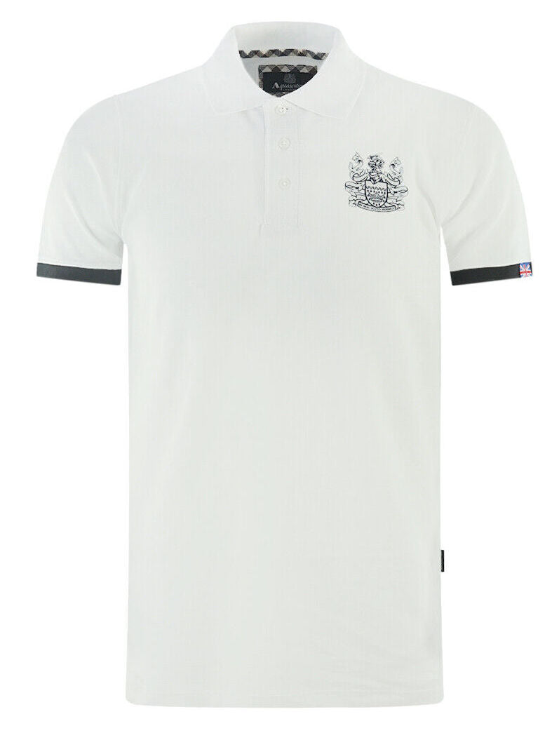 Aquascutum Man White Polo