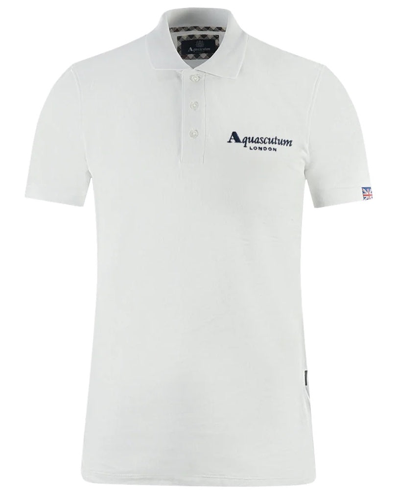Aquascutum Man White Polo