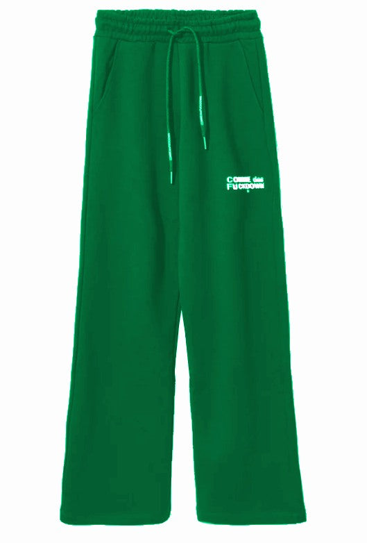 Comme Des Fuckdown Woman Green Trousers