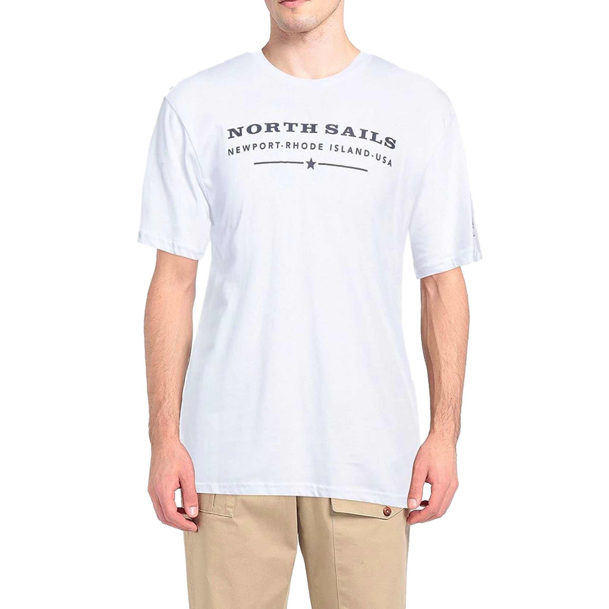 North Sails Man White T-shirt & Top