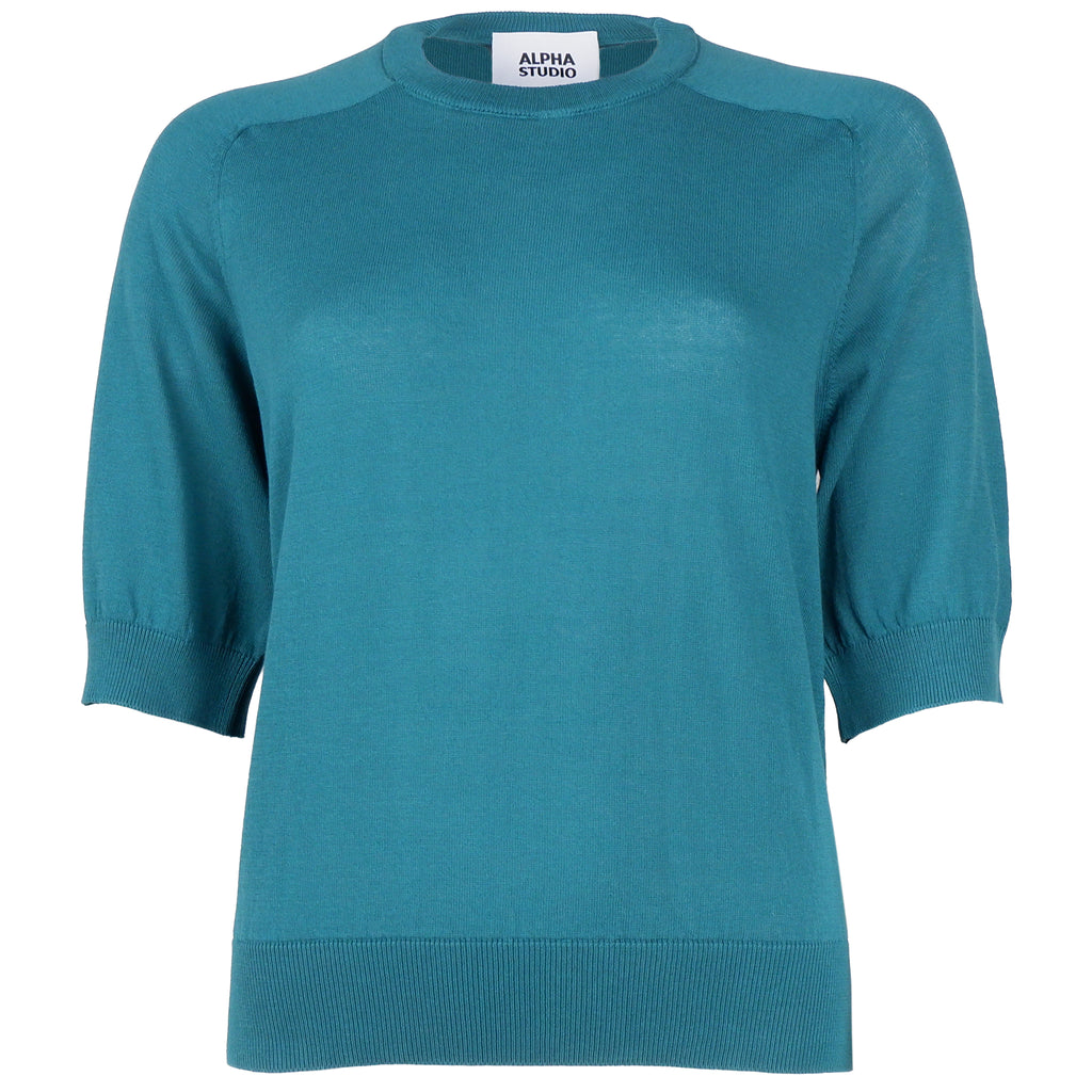 Alpha Studio Woman Green Sweaters