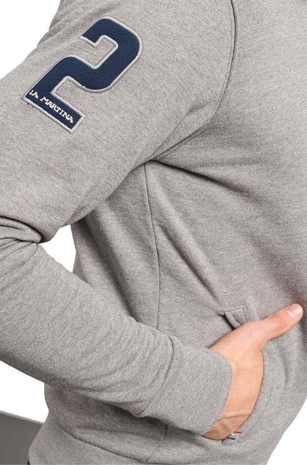 La Martina Man Grey Sweatshirts