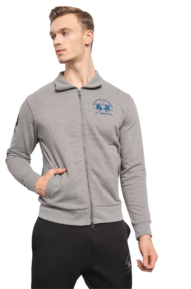 La Martina Man Grey Sweatshirts