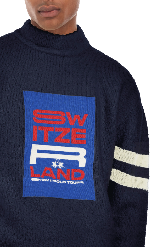 La Martina Man Blue Sweaters