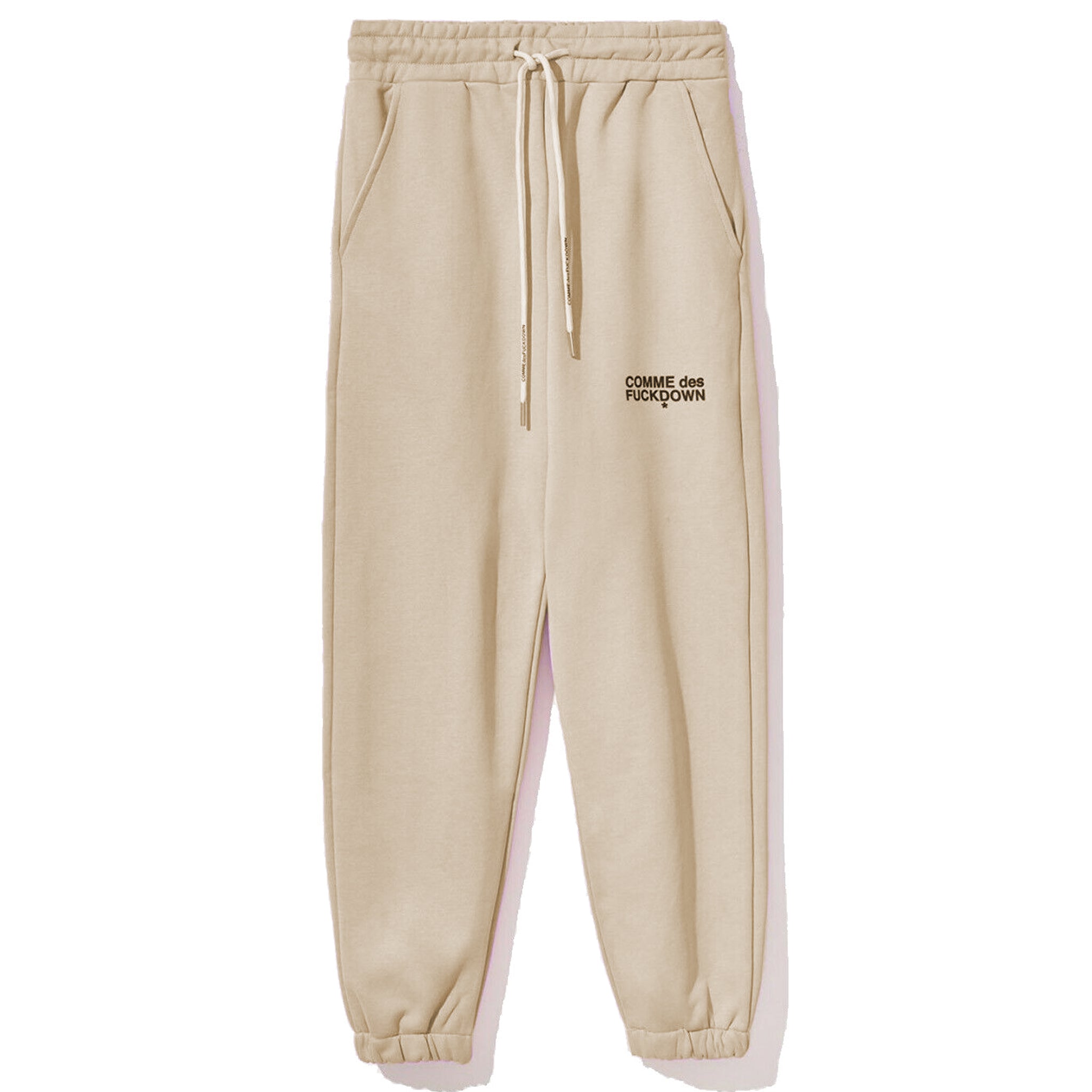 pantaloni felpa beige