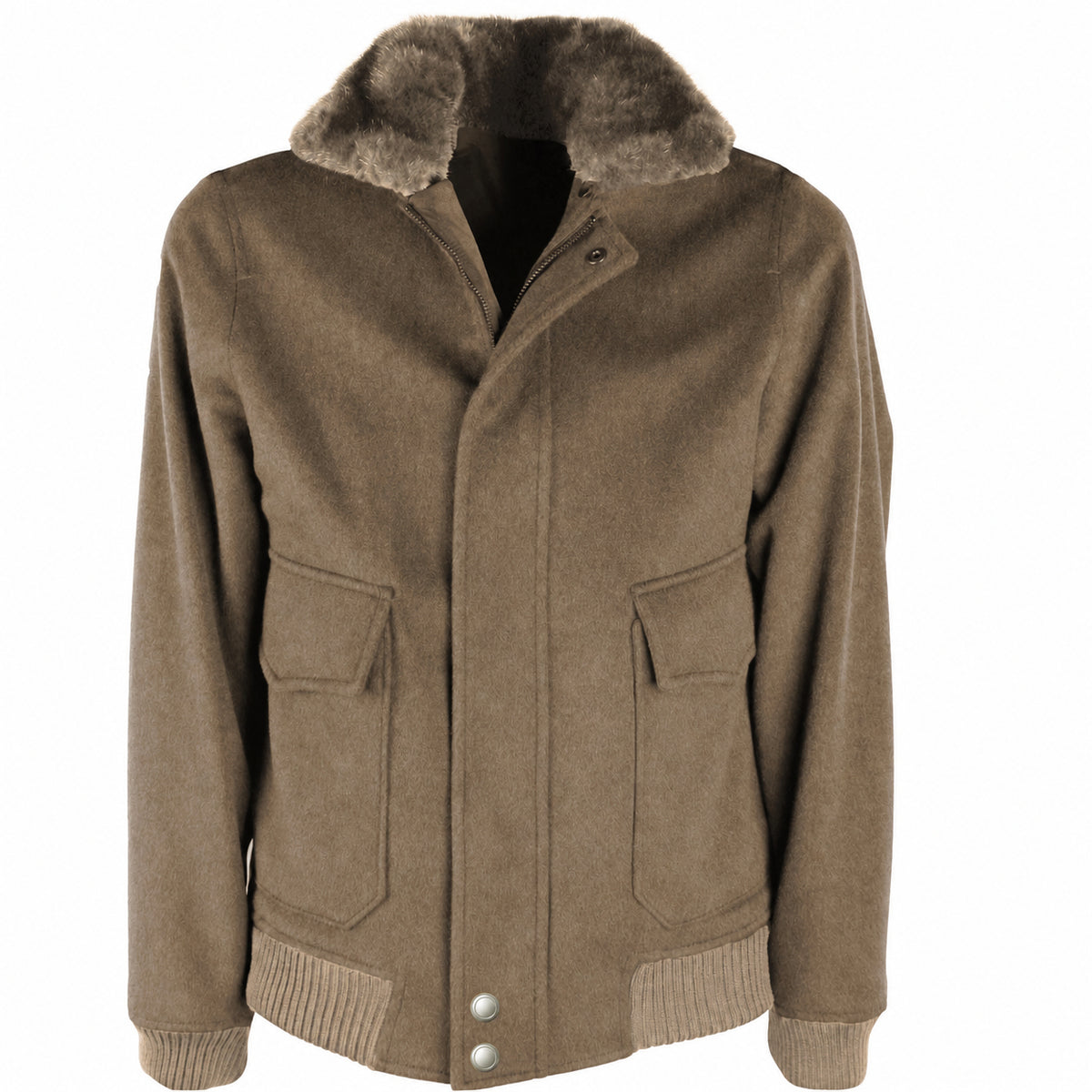 Loro Piana Fabric Man Bomber Coat HAZELNUT Brown