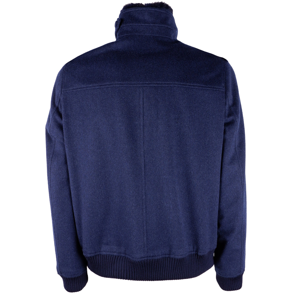 Loro Piana Fabric Man Bomber Coat Blue