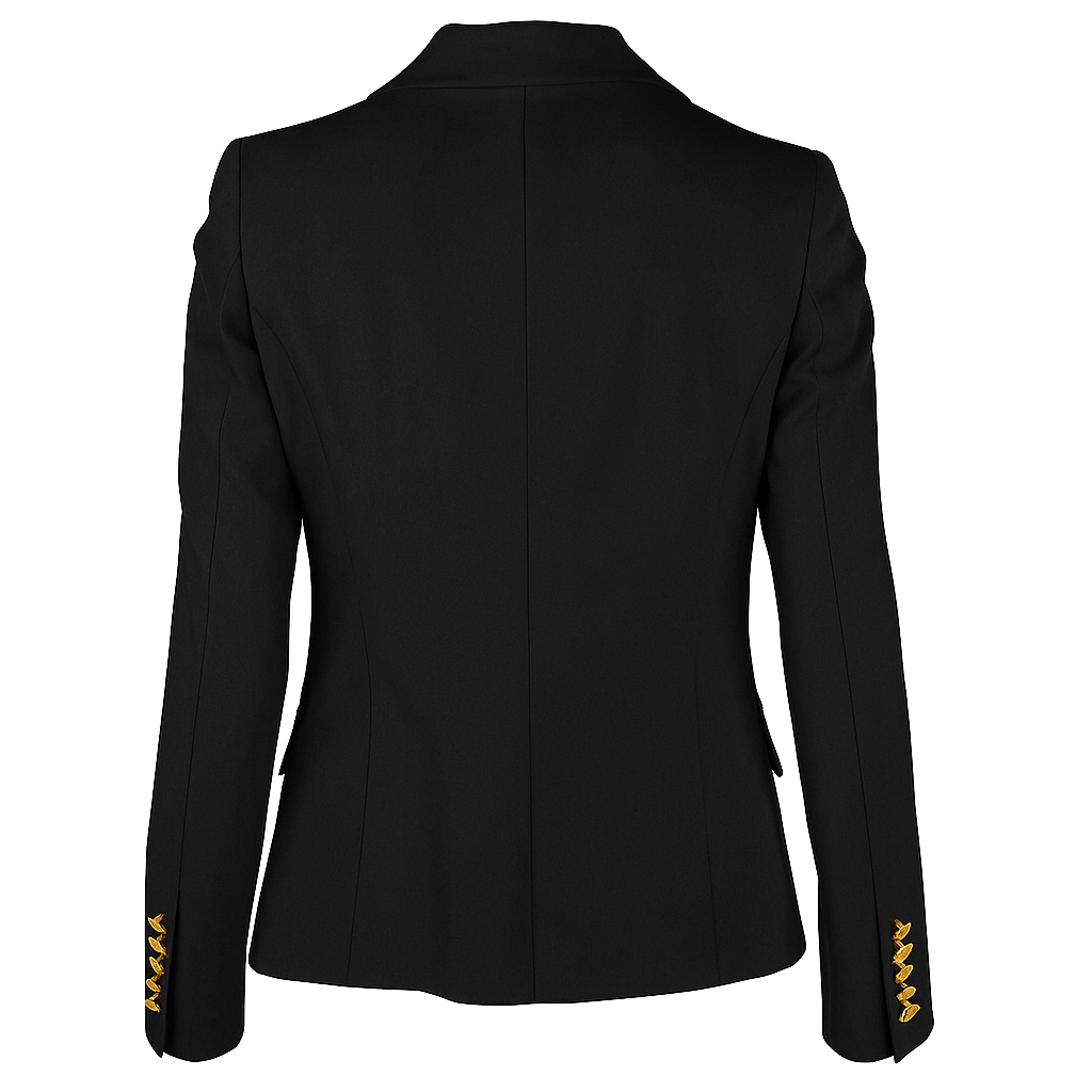 Loro Piana Fabric Woman Jacket Double-Breasted Black