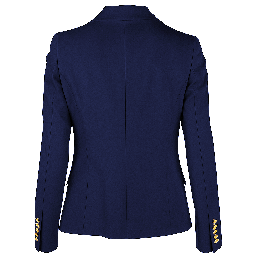 Loro Piana Fabric Woman Jacket Double-Breasted Blue