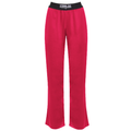 pantaloni in raso fuxia