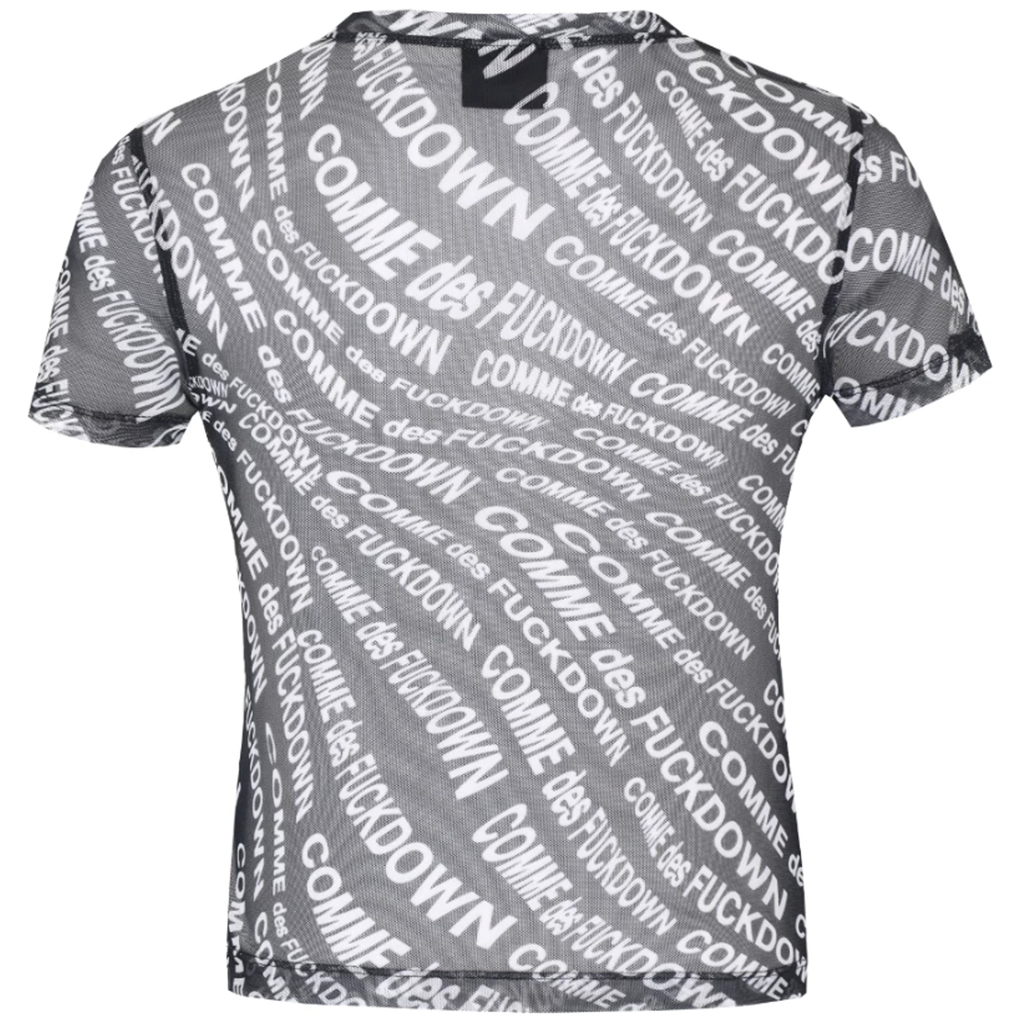 Comme Des Fuckdown Woman Black T-shirt & Top