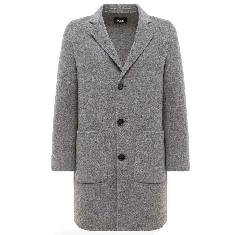 Alpha Studio Man Grey Coats
