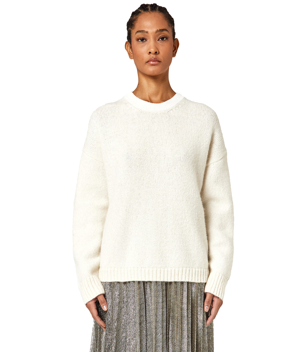 Alpha Studio Woman White Sweaters