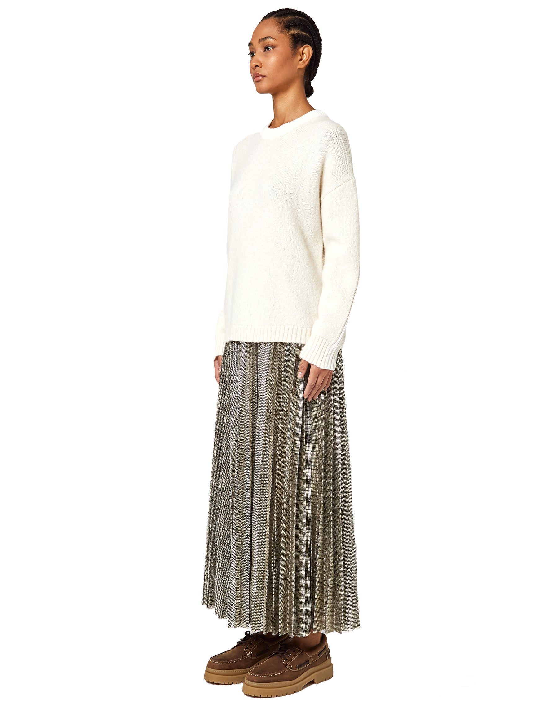 Alpha Studio Woman White Sweaters