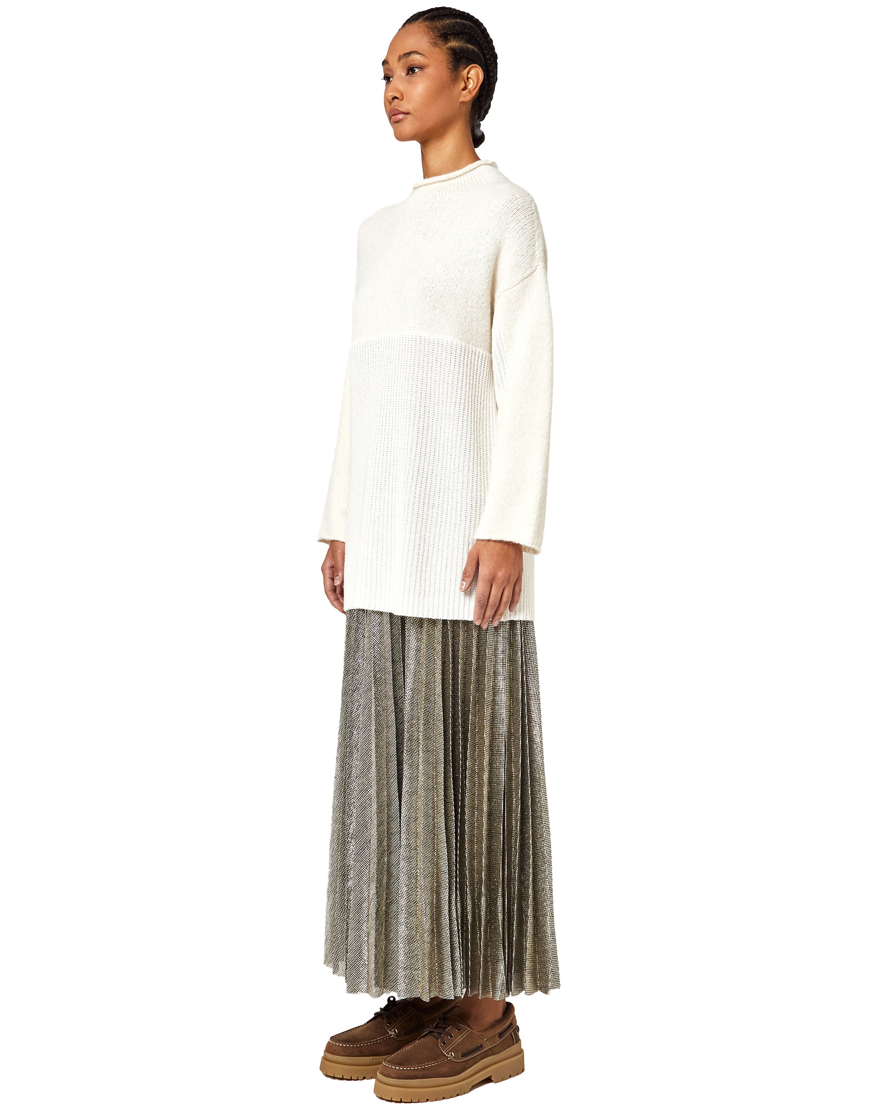 Alpha Studio Woman White Sweaters