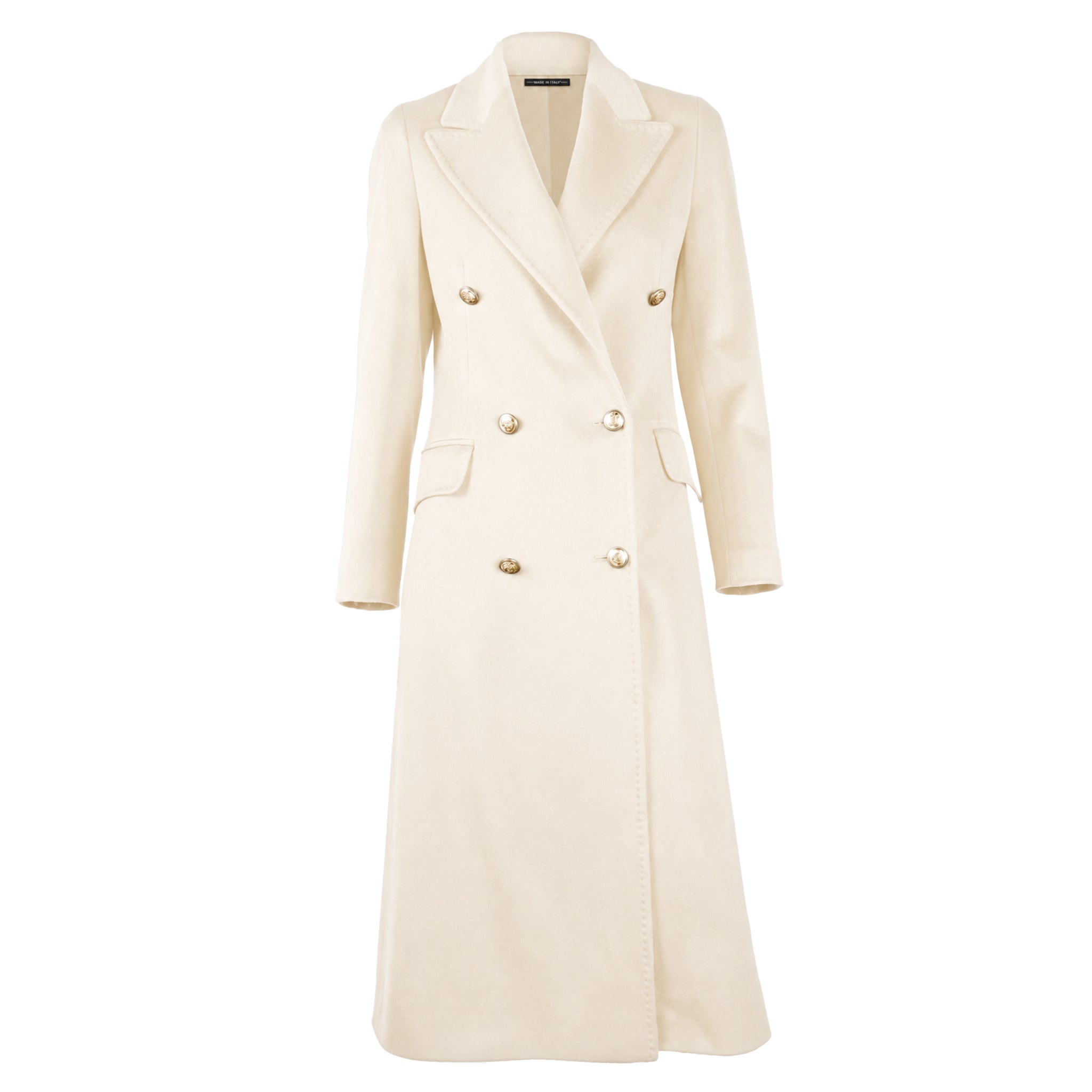 Loro Piana Fabric Woman Coat Double-Breasted Beige