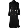 Loro Piana Fabric Woman Coat Double-Breasted Black