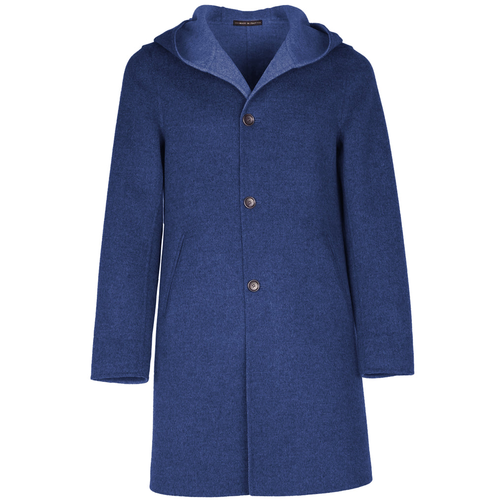 Loro Piana Fabric Man Blue Coats