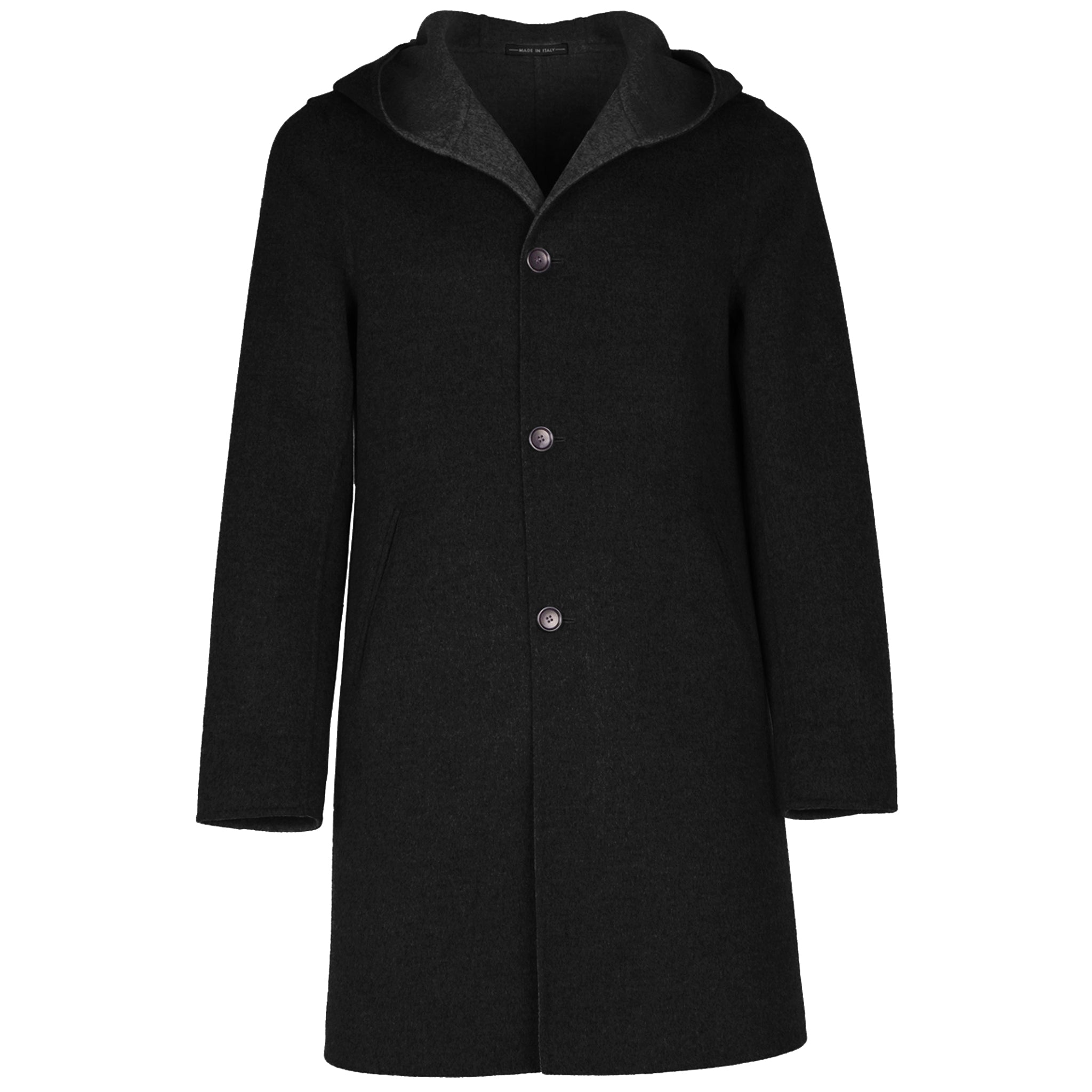 Loro Piana Fabric Man Black Coats