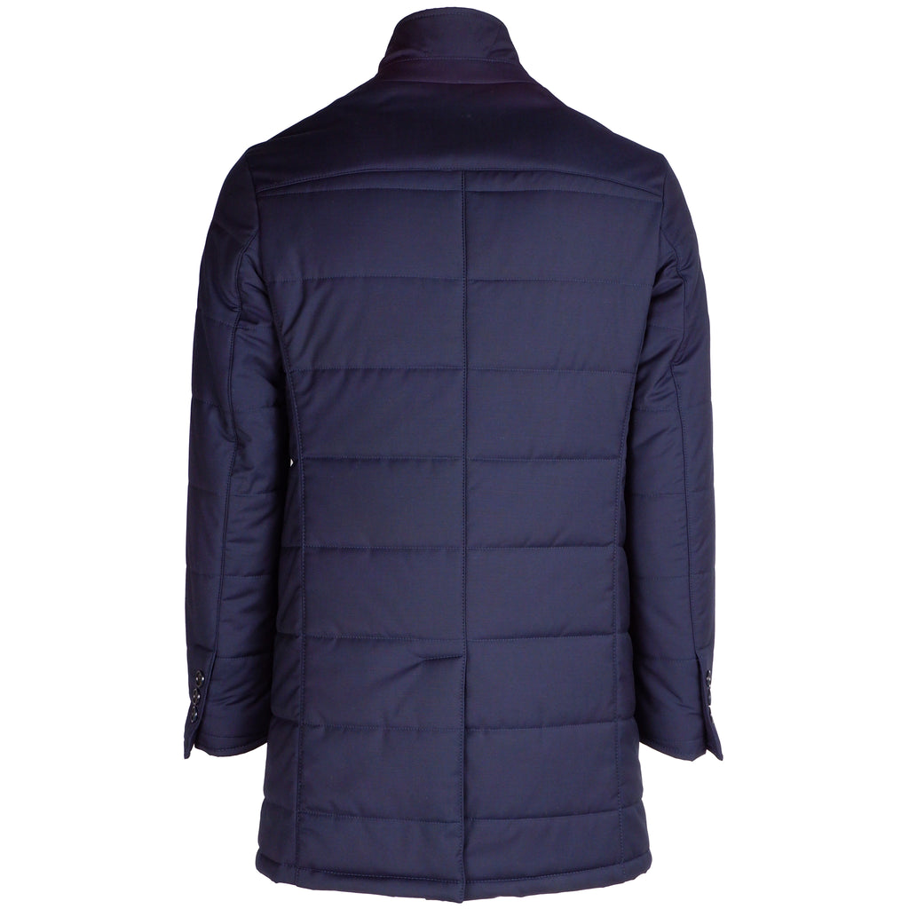 Loro Piana Fabric Man Jacket Green Storm System Blue