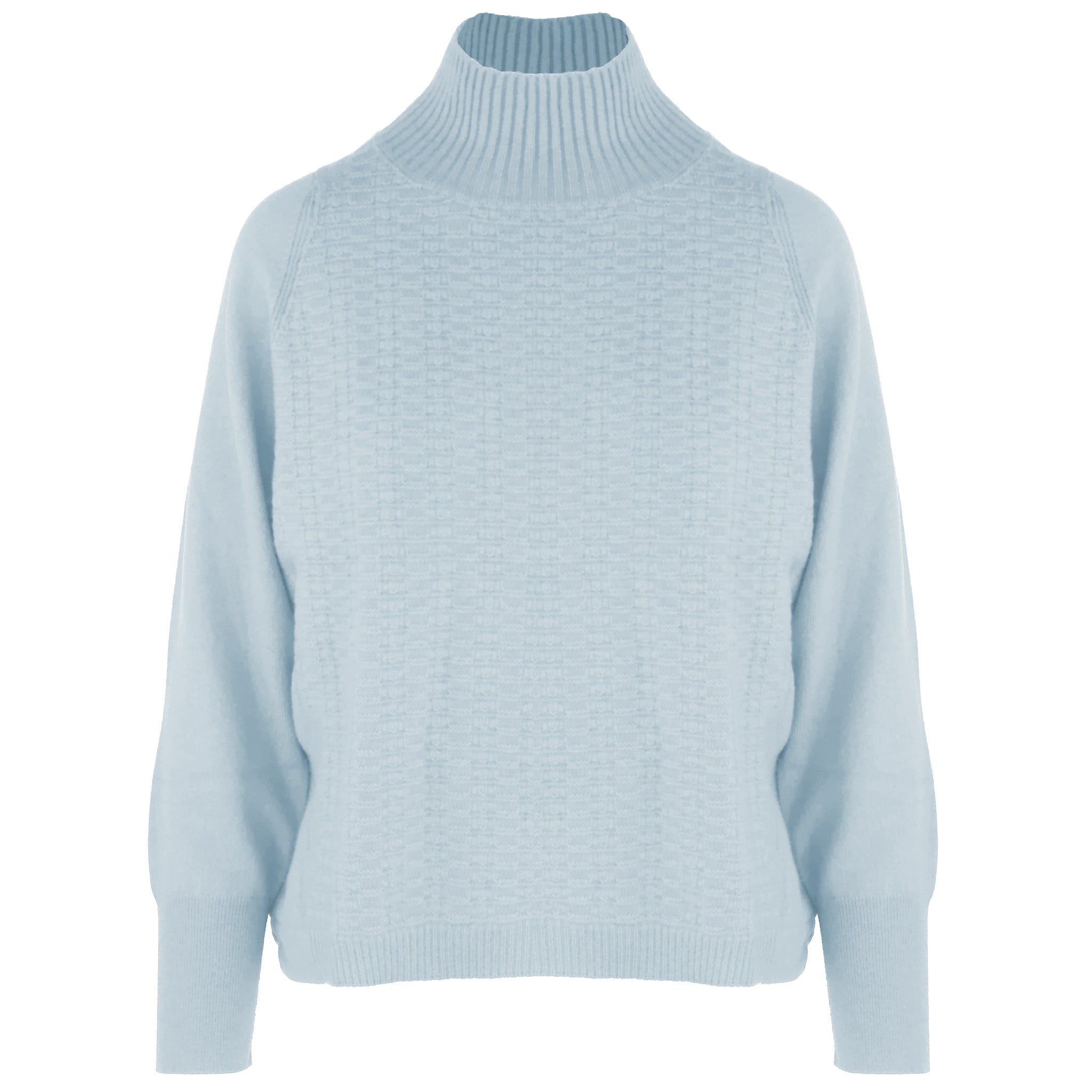 collo alto cashmere acqua
