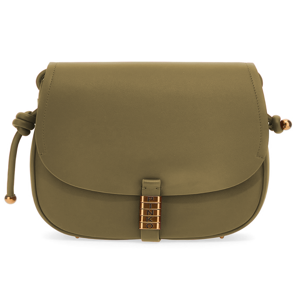 Pinko Woman Green Crossbody Bags