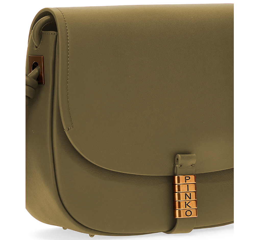 Pinko Woman Green Crossbody Bags