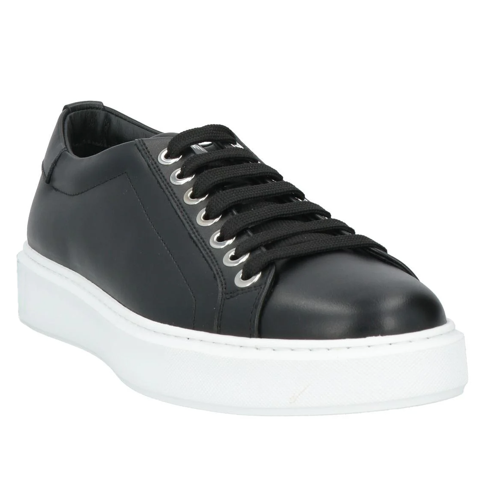 Les Hommes Man Black Sneakers