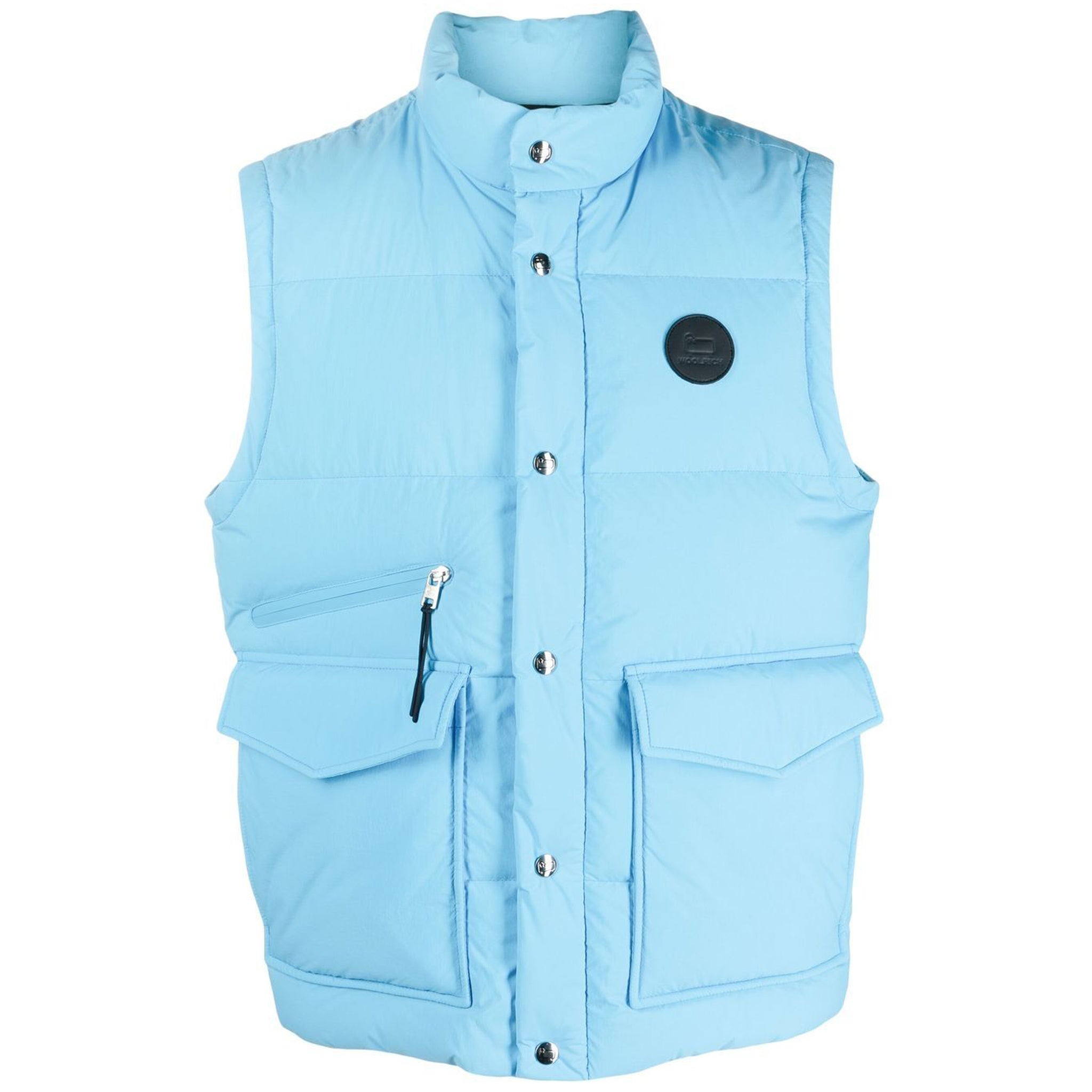 Woolrich Man Light Blue Vest