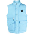 gilet piumino azzurro