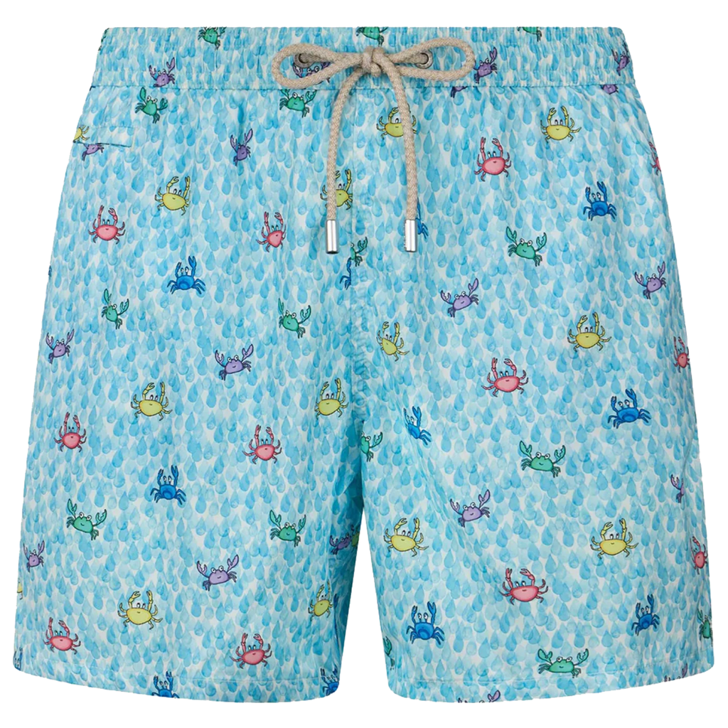 MC2 Saint Barth Man Swimsuit Drop Crab White
