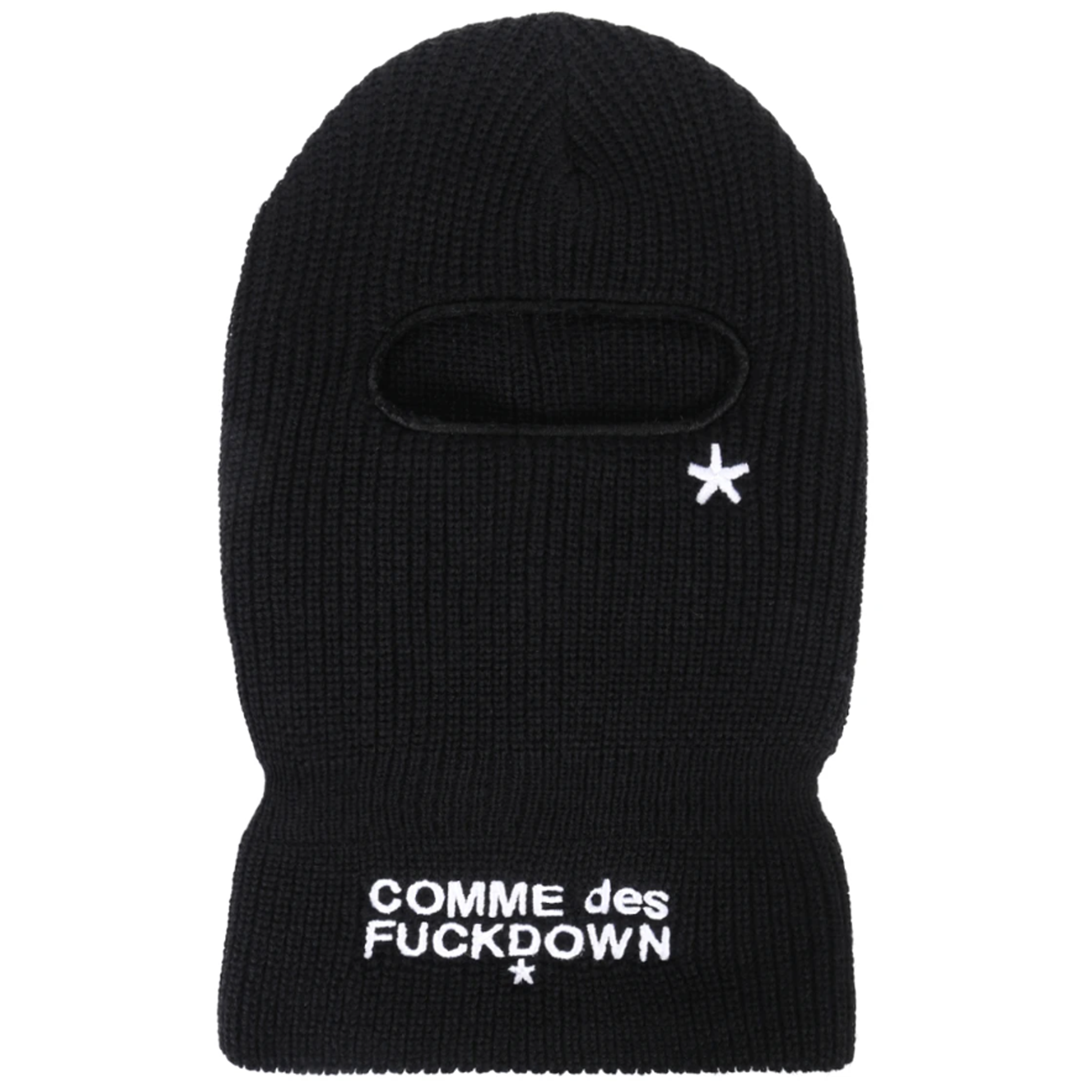 Comme Des Fuckdown Man Black Balaclava