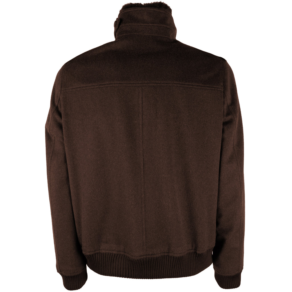 Loro Piana Fabric Man Bomber Coat Brown