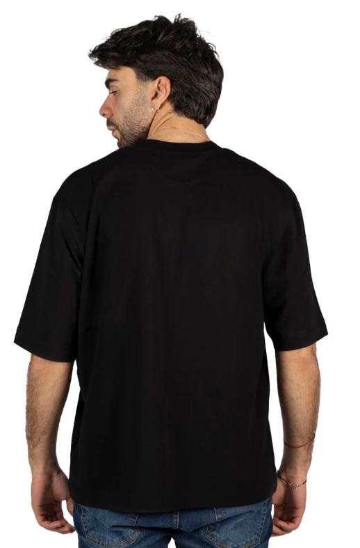 Alpha Studio Man Black T-shirt & Top
