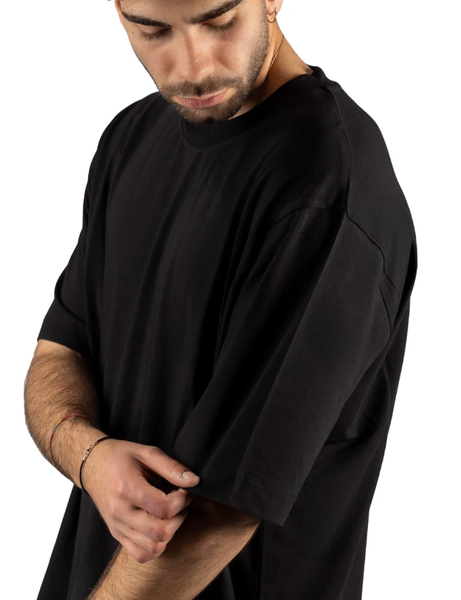 Alpha Studio Man Black T-shirt & Top