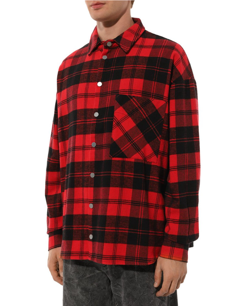 giacca scozzese rossa