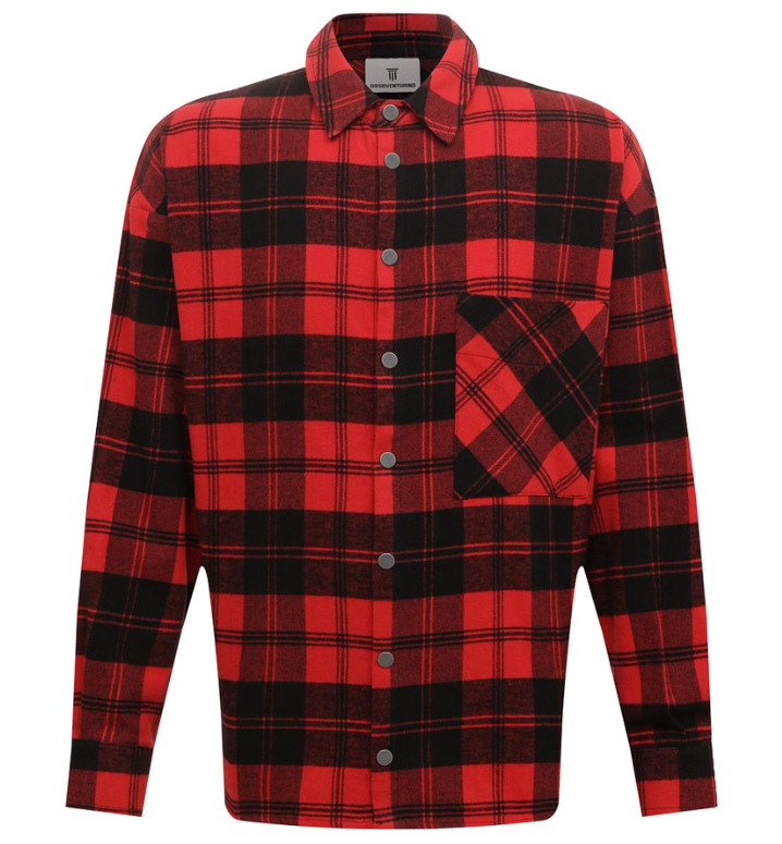 giacca scozzese rossa
