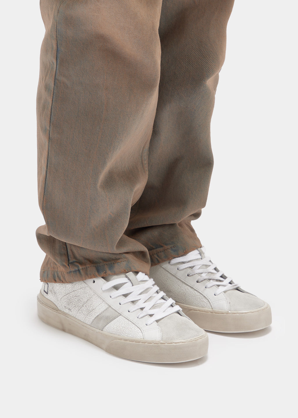 D.A.T.E. Man White Sneakers