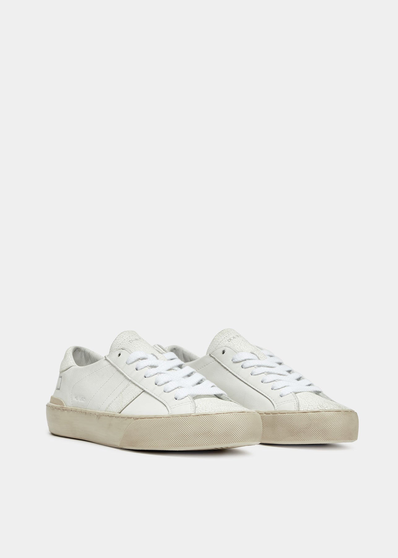 D.A.T.E. Man White Sneakers