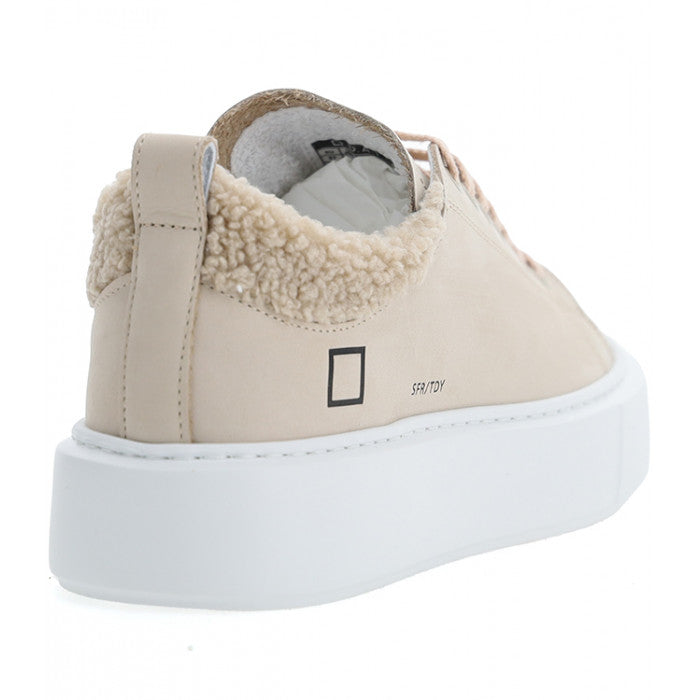 D.A.T.E. Woman Beige Sneakers